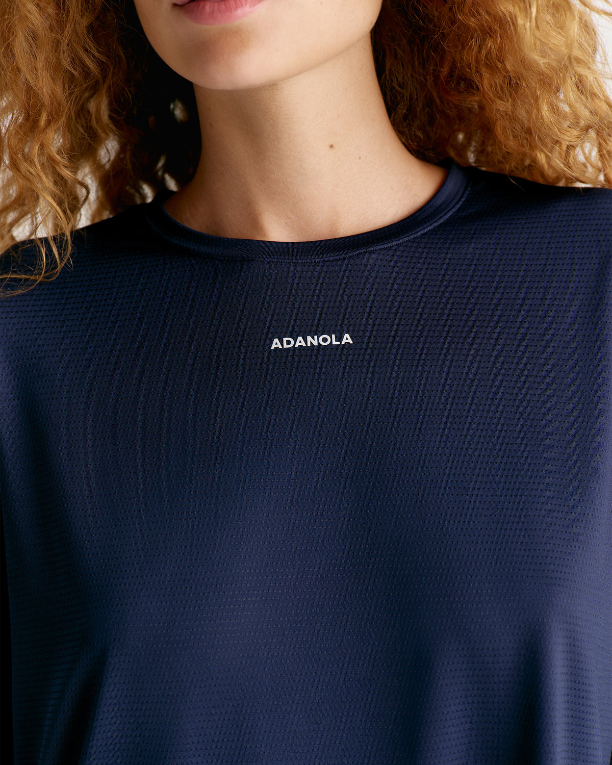 Mesh Active Long Sleeve T-shirt - Navy Blue