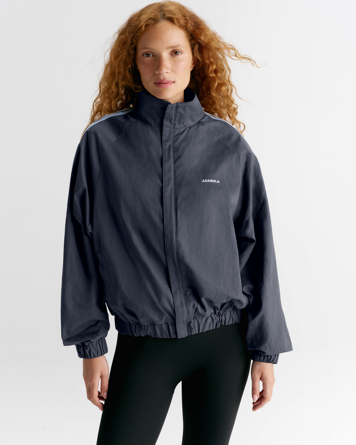 Stripe Detail Track Jacket - Midnight Blue