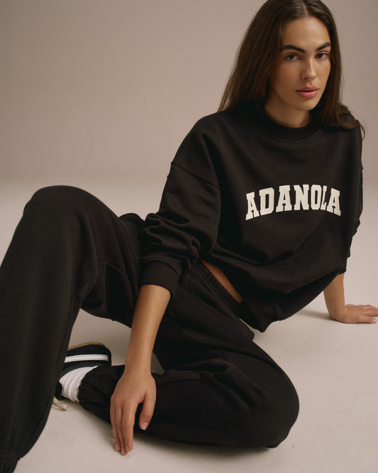 Varsity Sweatpants - Black