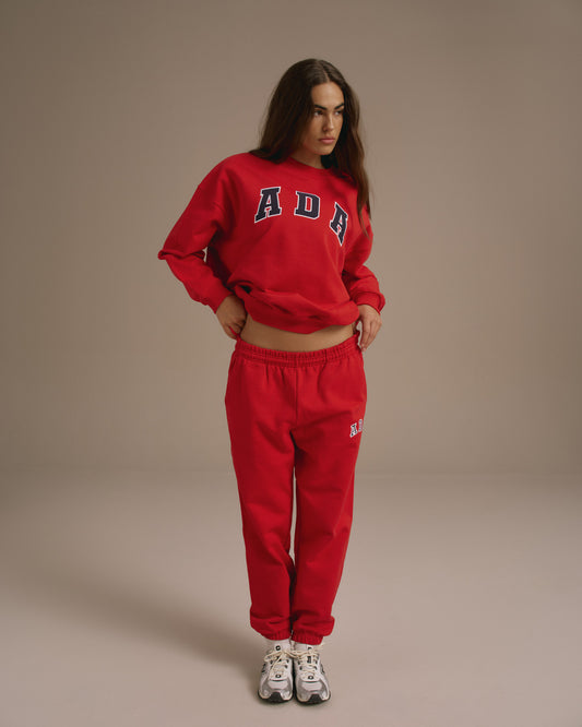 ADA Oversized Sweatshirt - Classic Red