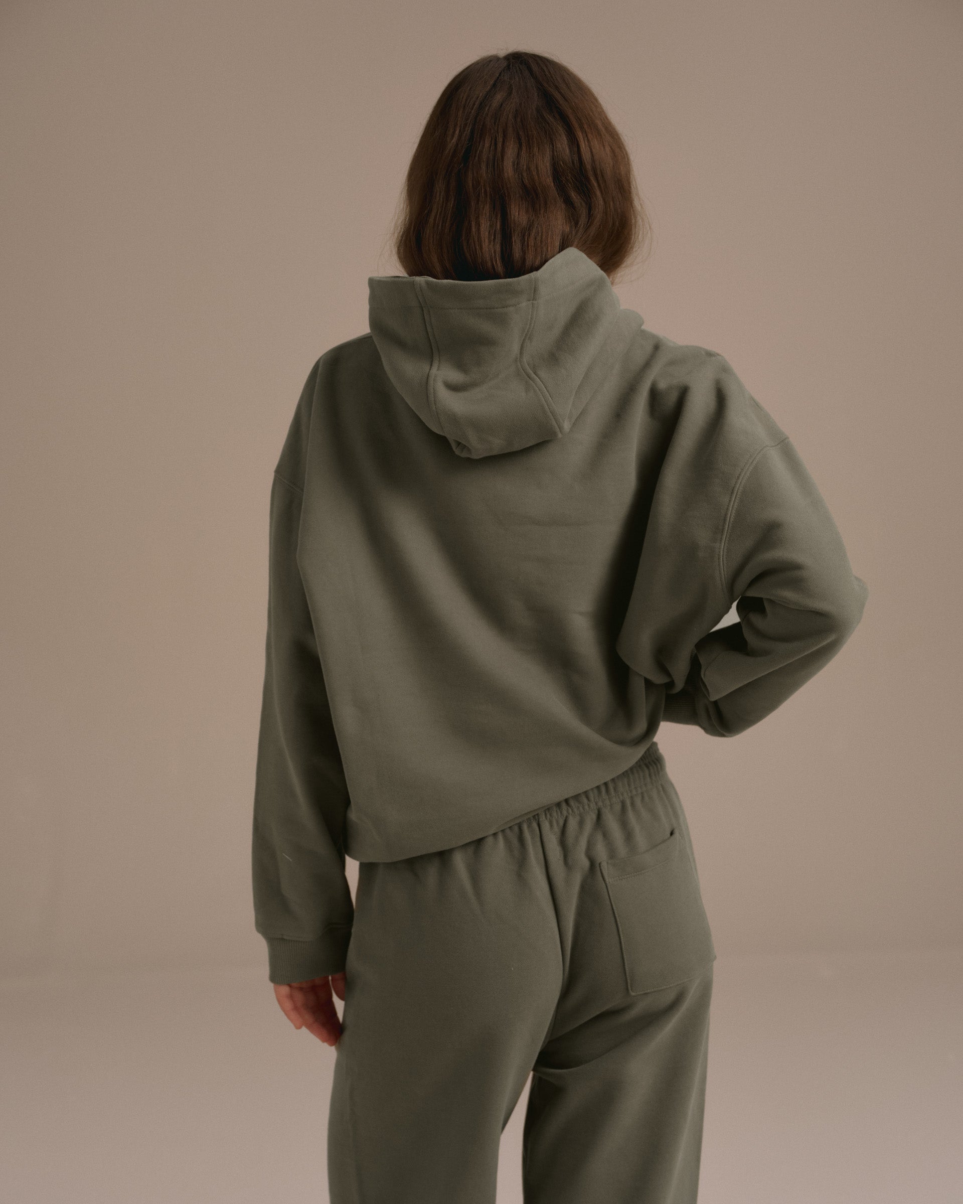 ADA Oversized Hoodie - Olive Green