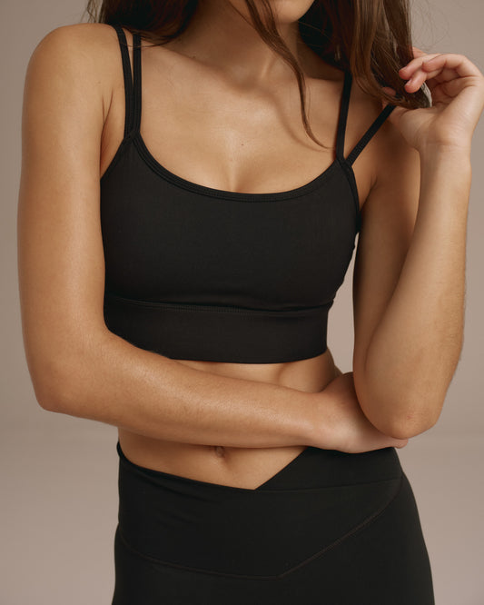 Ultimate Double Strap Bra - Black
