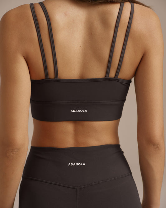 Ultimate Double Strap Bra - Coffee Bean