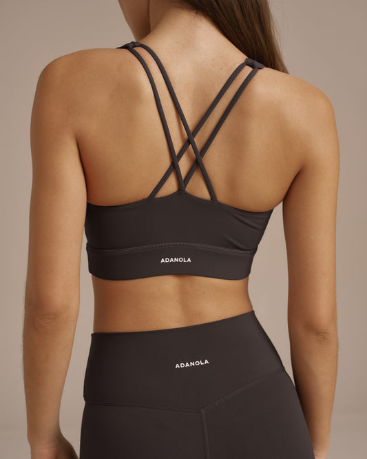 Ultimate Cross Back Bra - Coffee Bean