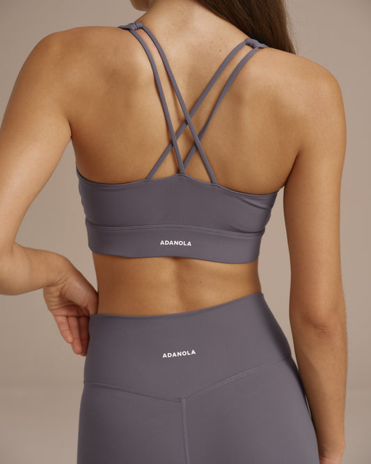 Ultimate Cross Back Bra - Dark Grey