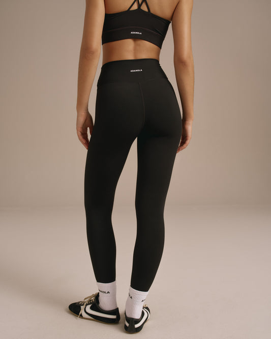 Ultimate Ruched Front Leggings - Black