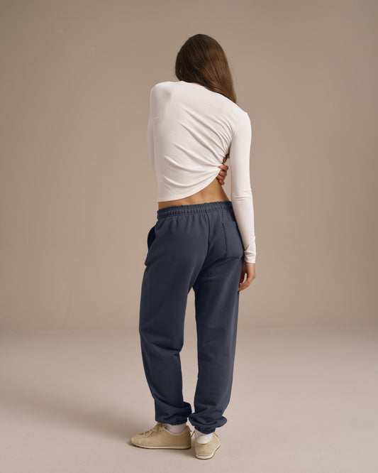 Rib Long Sleeve Button Up Top - White