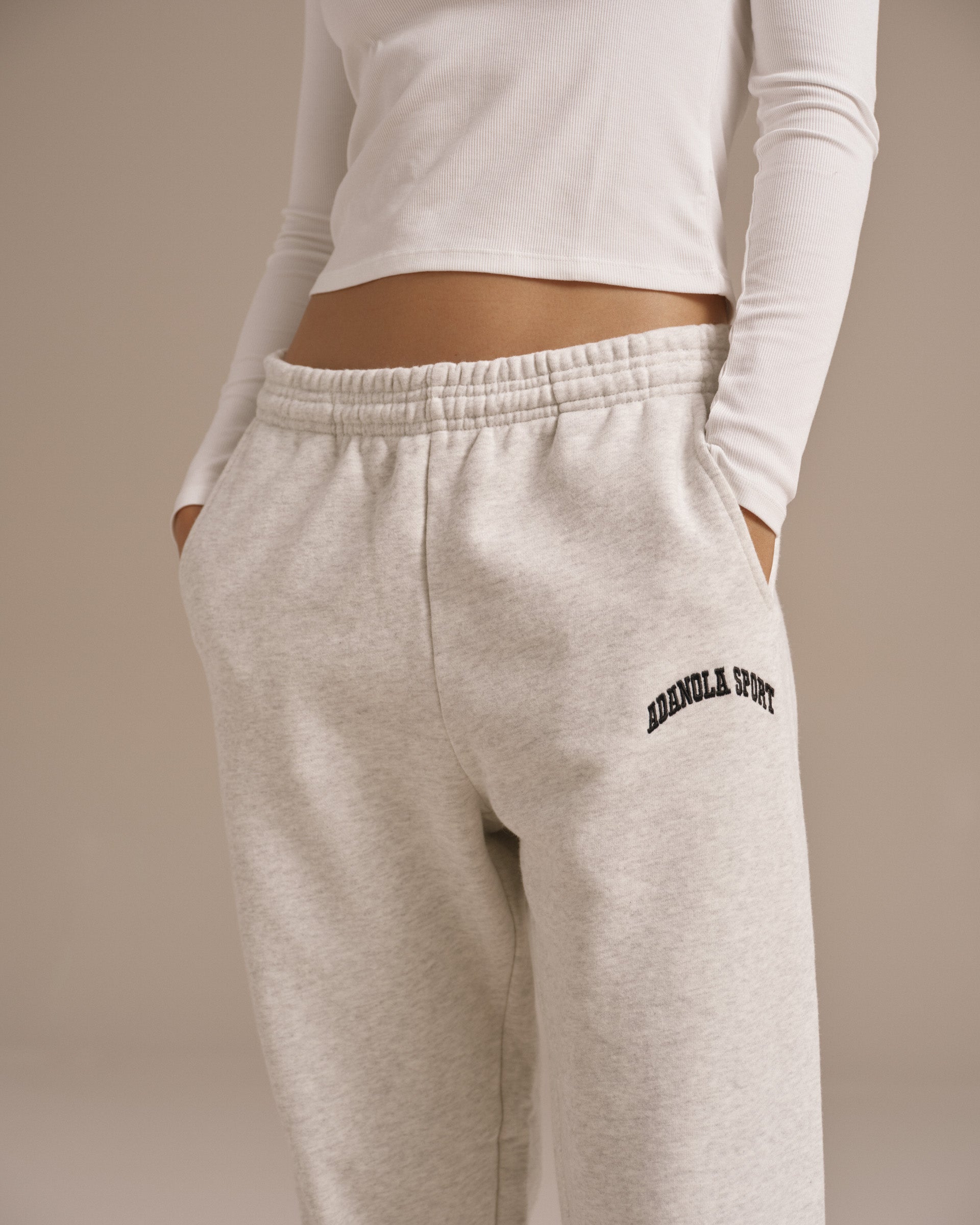 AS Sweatpants - Light Grey Melange