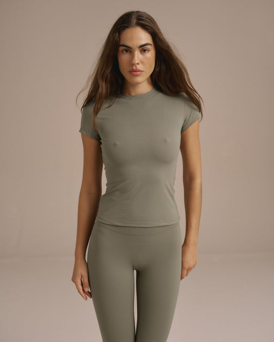 Ultimate Short Sleeve Top - Olive Green