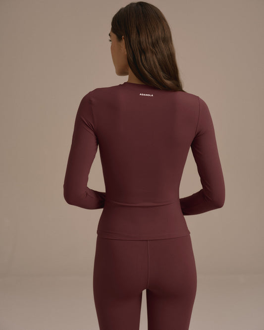 Ultimate Long Sleeve Top - Burgundy