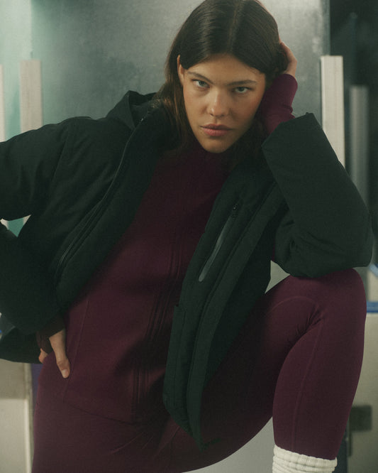 Hooded Waterproof Coat - Black