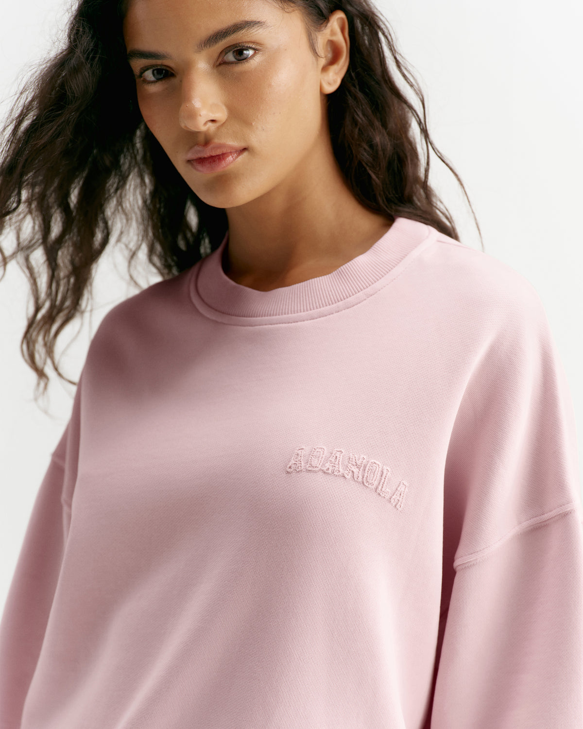 Oversized Sweatshirt - Soft Pink