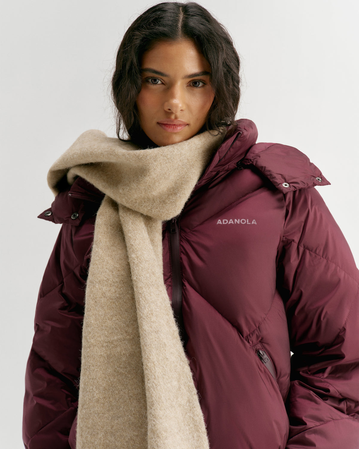 Brushed Scarf - Stone