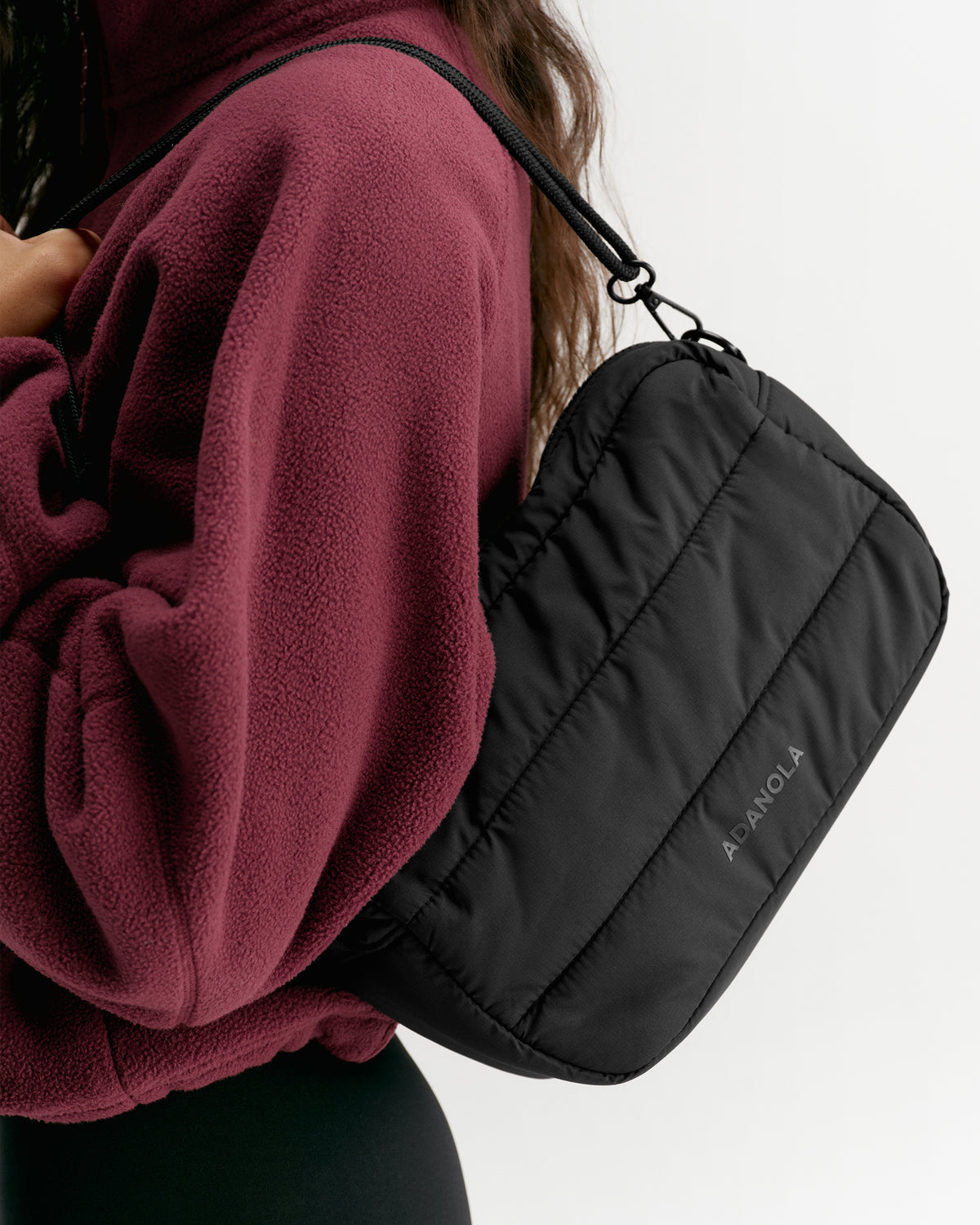Branded Multi-Strap Bag - Black