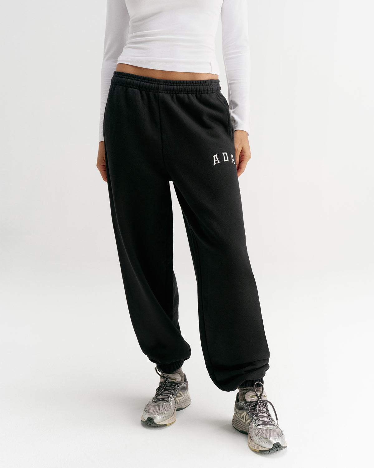Cuffed Sweatpants - Black