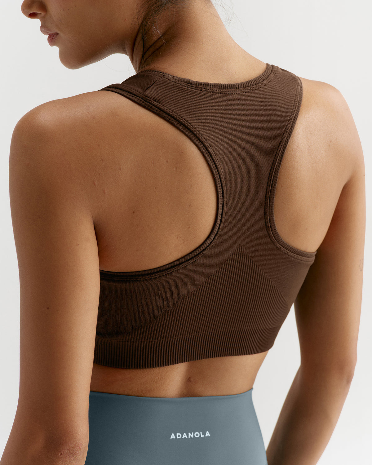 Classic Seamless Racer Back Bra - Chocolate Brown