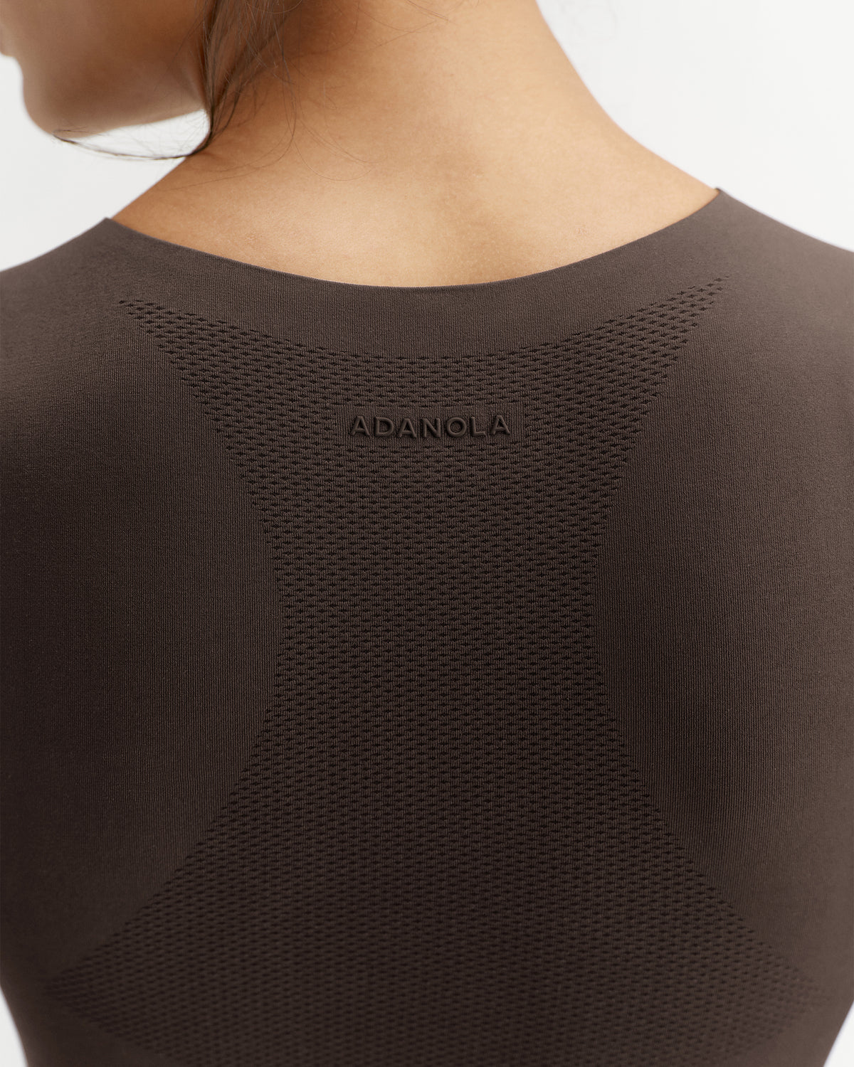 Seamless Short Sleeve Top - Coffee Bean