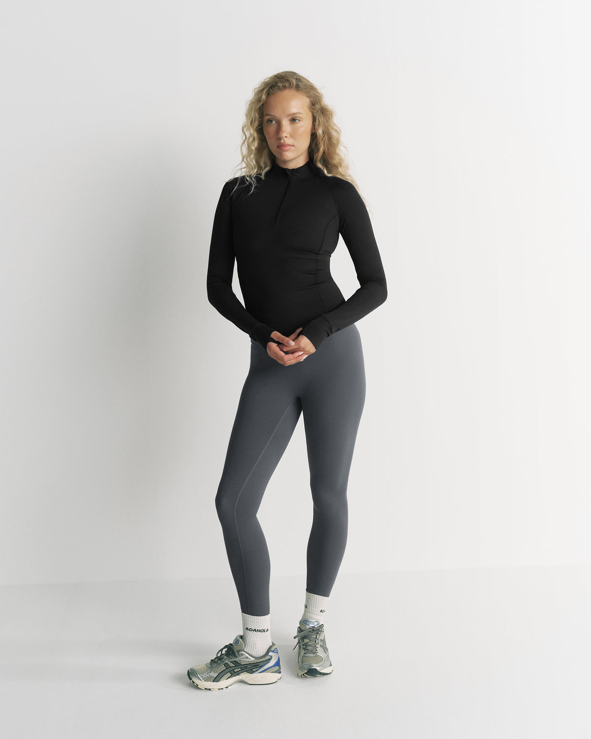 Ultimate Long Sleeve Quarter Zip Top - Black