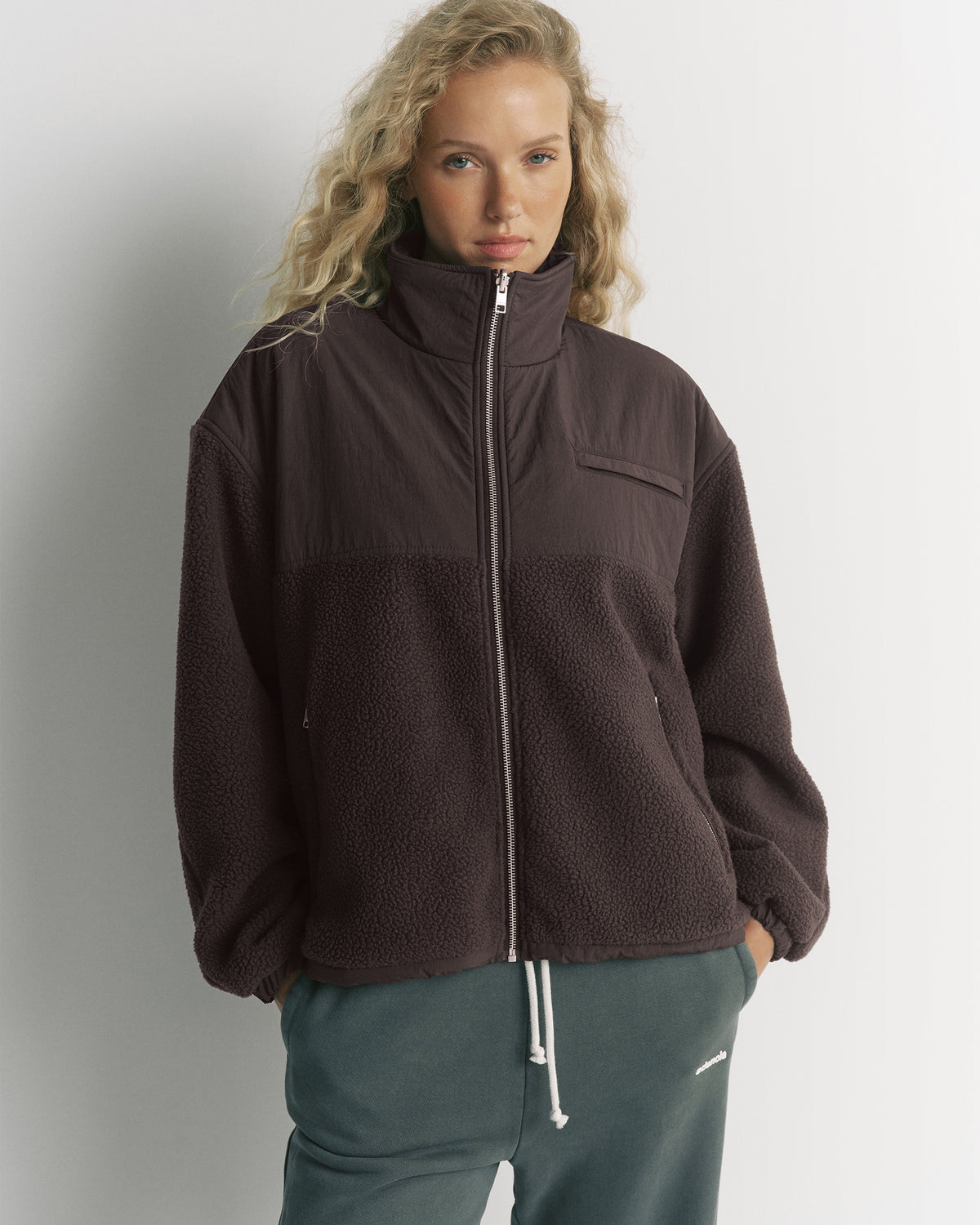 Reversible Fleece - Coffee Bean