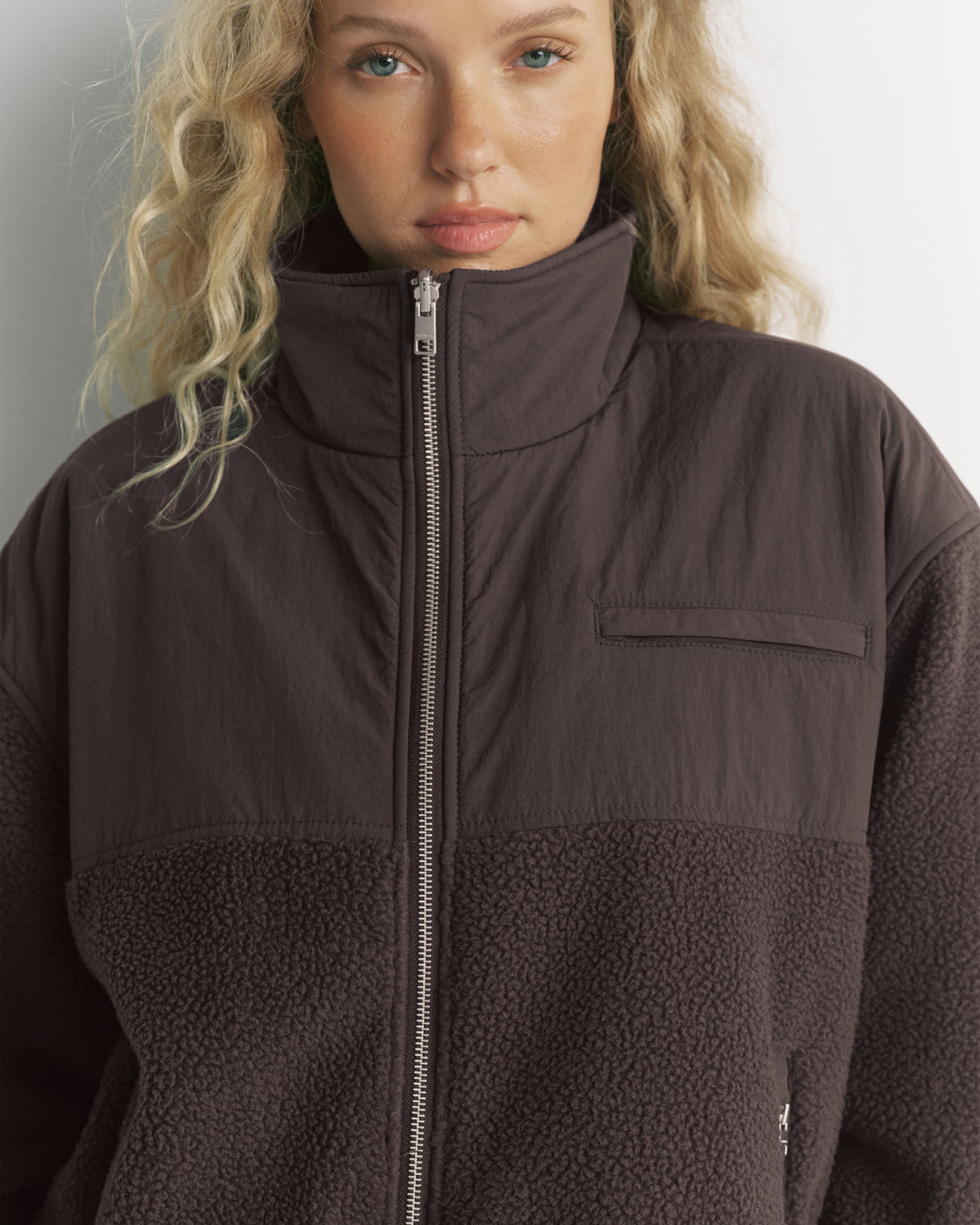 Reversible Fleece - Coffee Bean