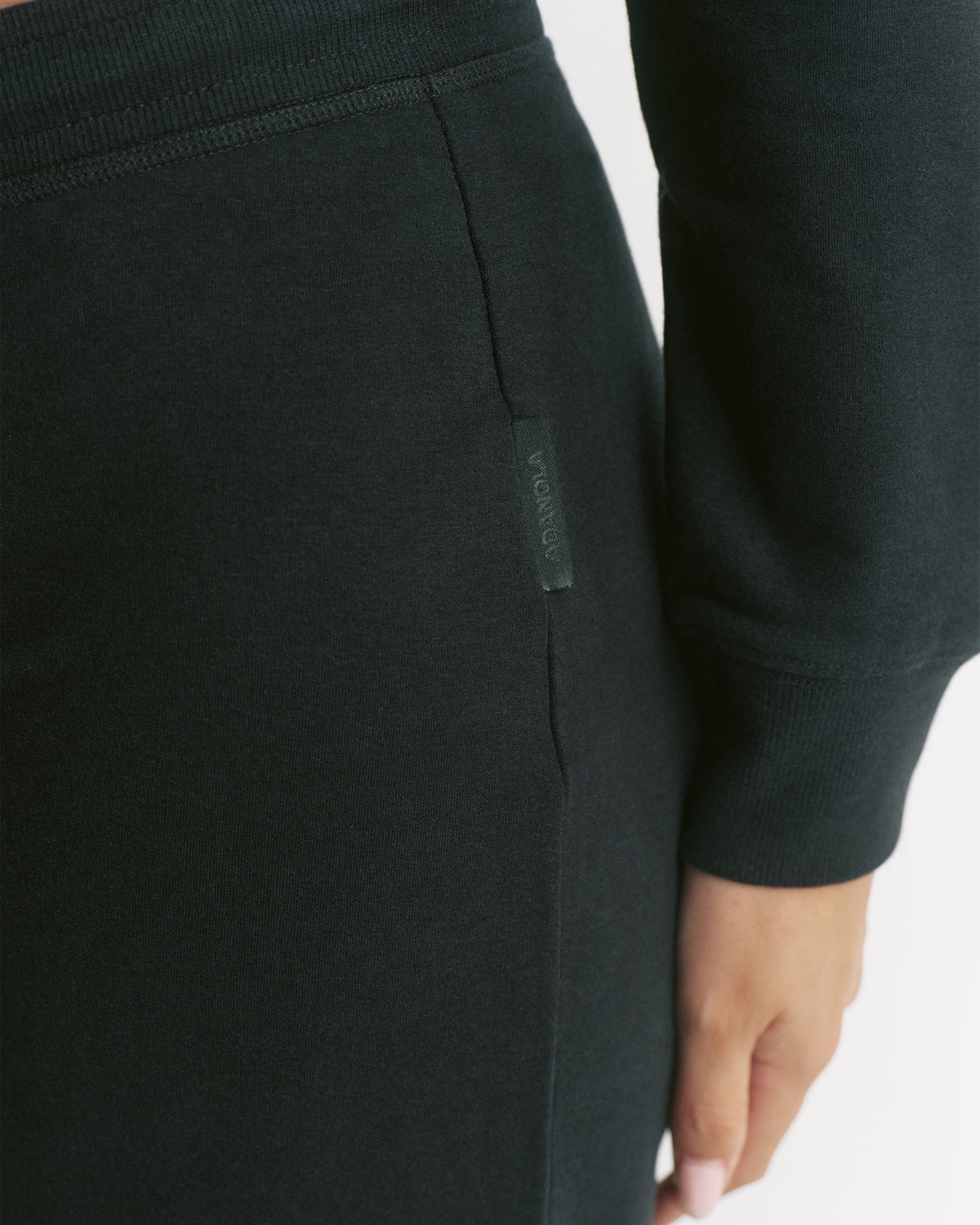 Modal Soft Straight Leg Pants - Black