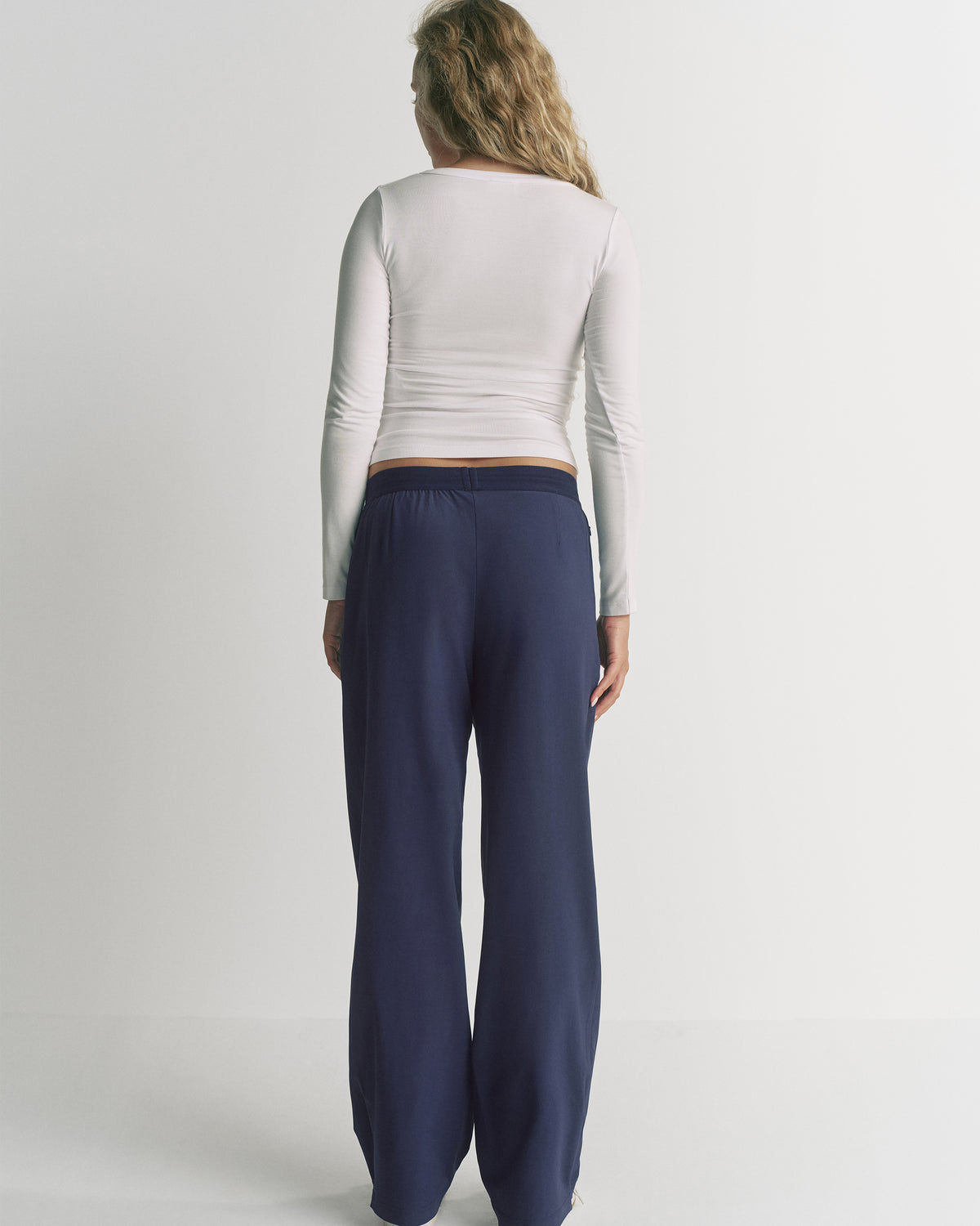 Adanola Waistband Trousers - Navy Blue