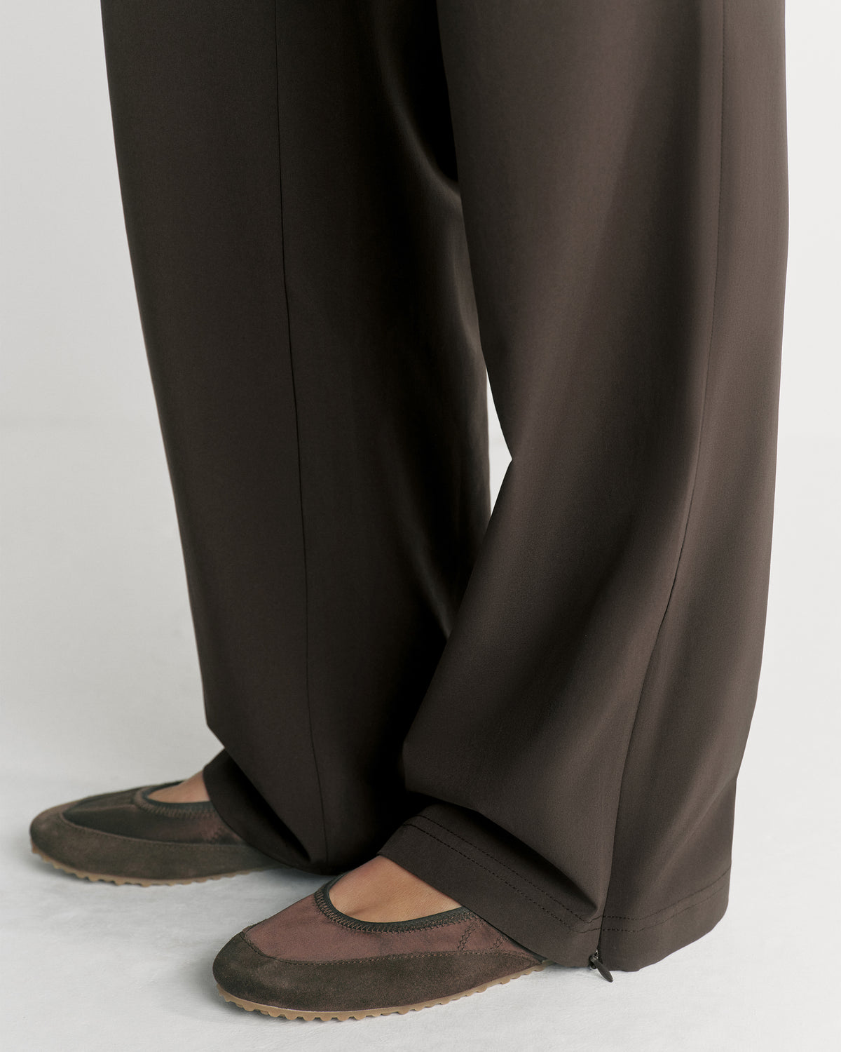 Adanola Waistband Trousers - Coffee Bean
