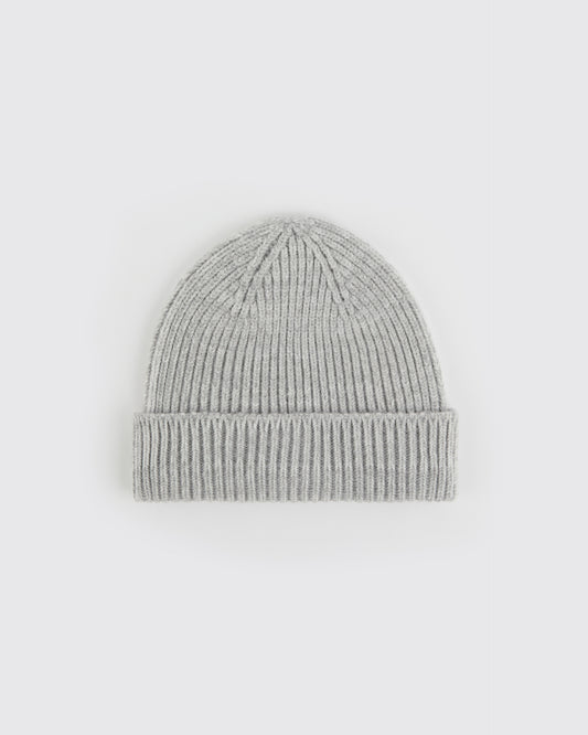 Mini Beanie - Light Grey Melange