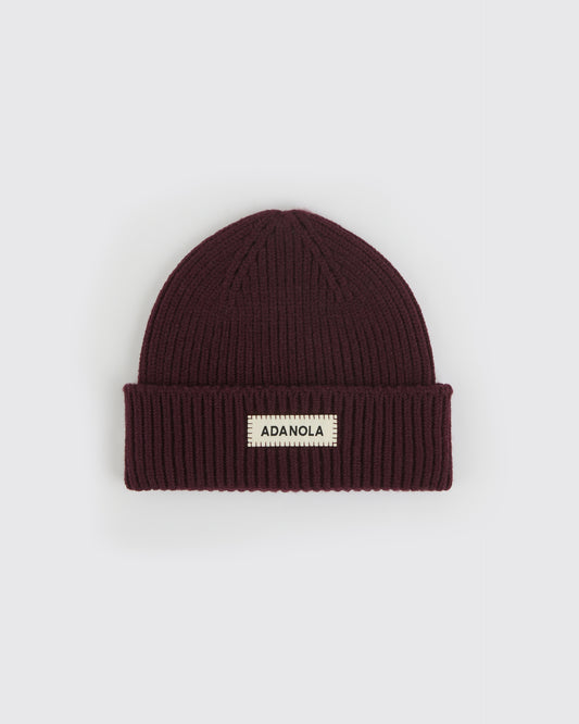 Mini Beanie - Dark Cherry