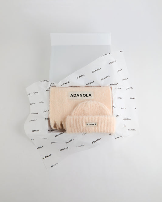 Box Set Beanie and Scarf - Light Pink