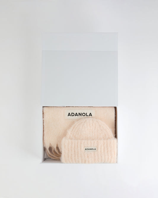Box Set Beanie and Scarf - Light Pink