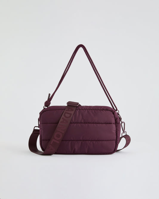 Branded Multi-Strap Bag - Dark Cherry