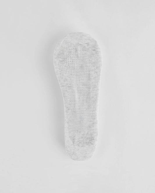 Pilates Grip Socks - Light Grey Melange