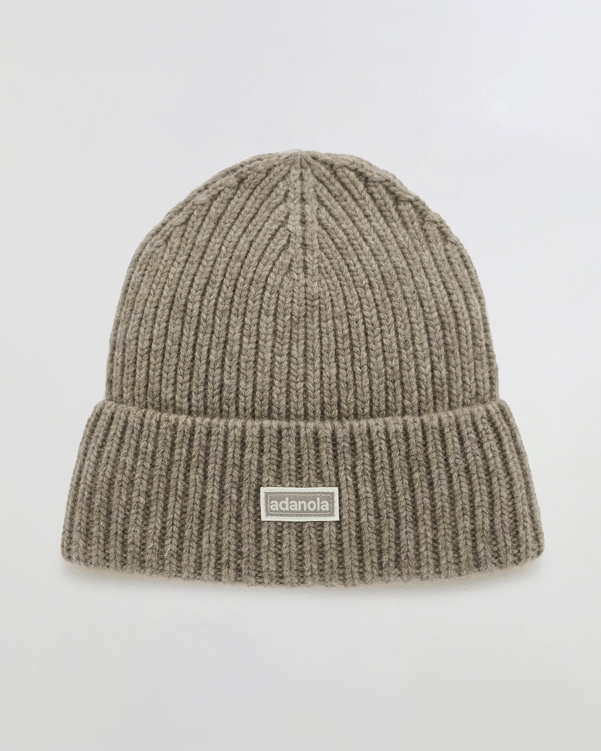 Rib Knit Beanie - Stone Marl