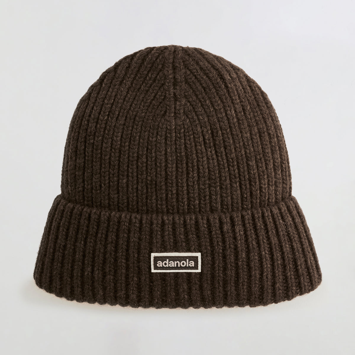 Rib Knit Beanie - Coffee Bean
