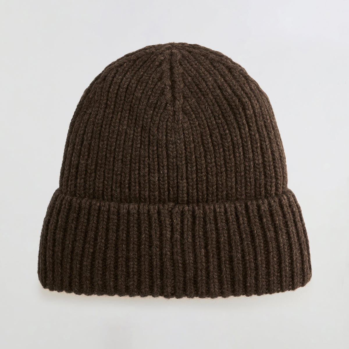 Rib Knit Beanie - Coffee Bean