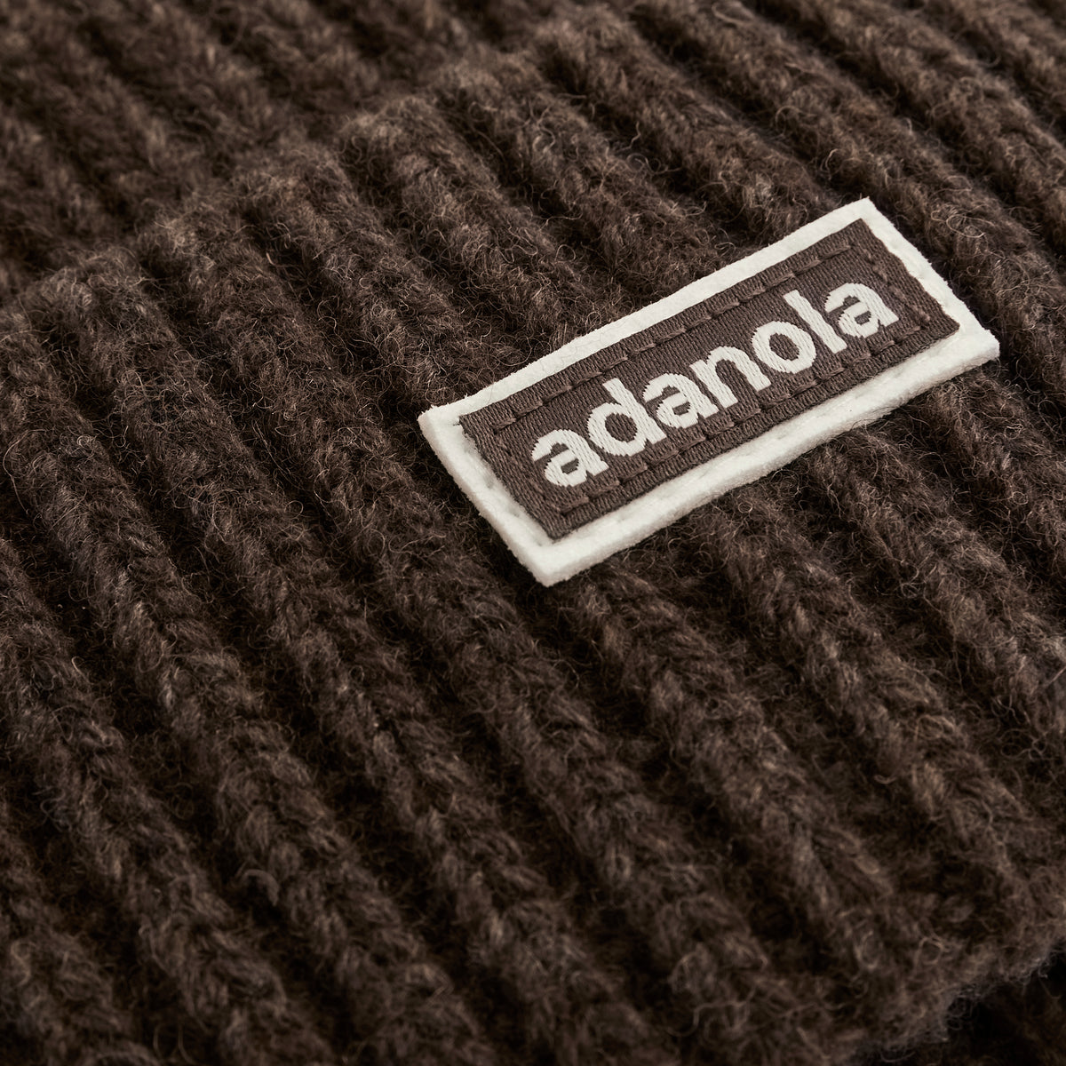 Rib Knit Beanie - Coffee Bean