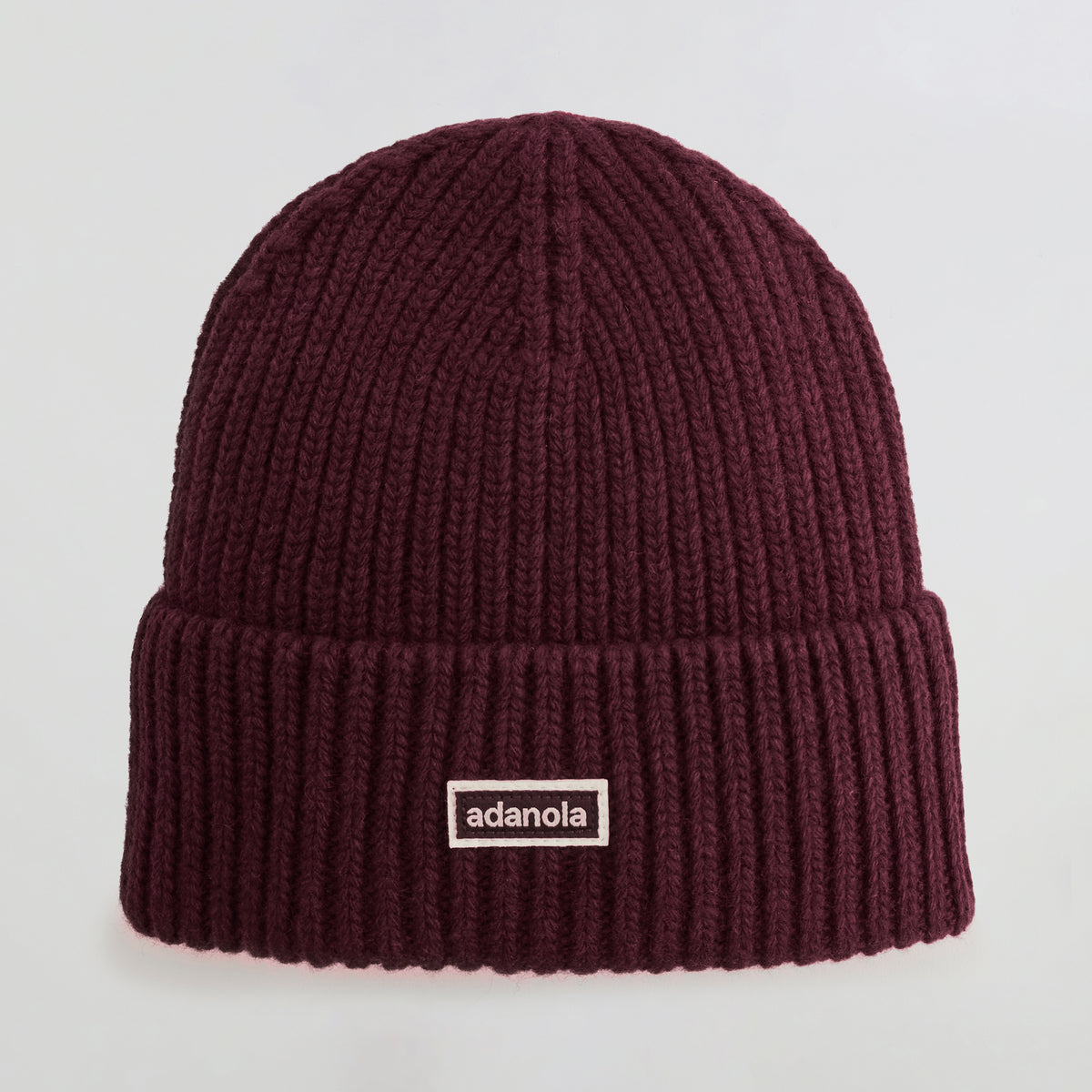 Rib Knit Beanie - Damson