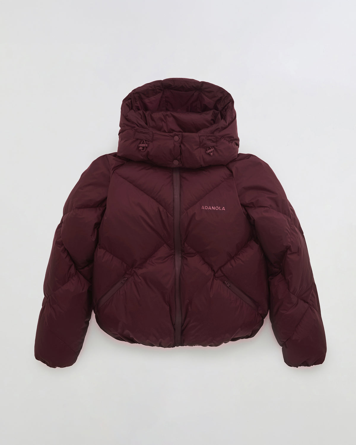 Diamond Down Puffer Jacket - Damson