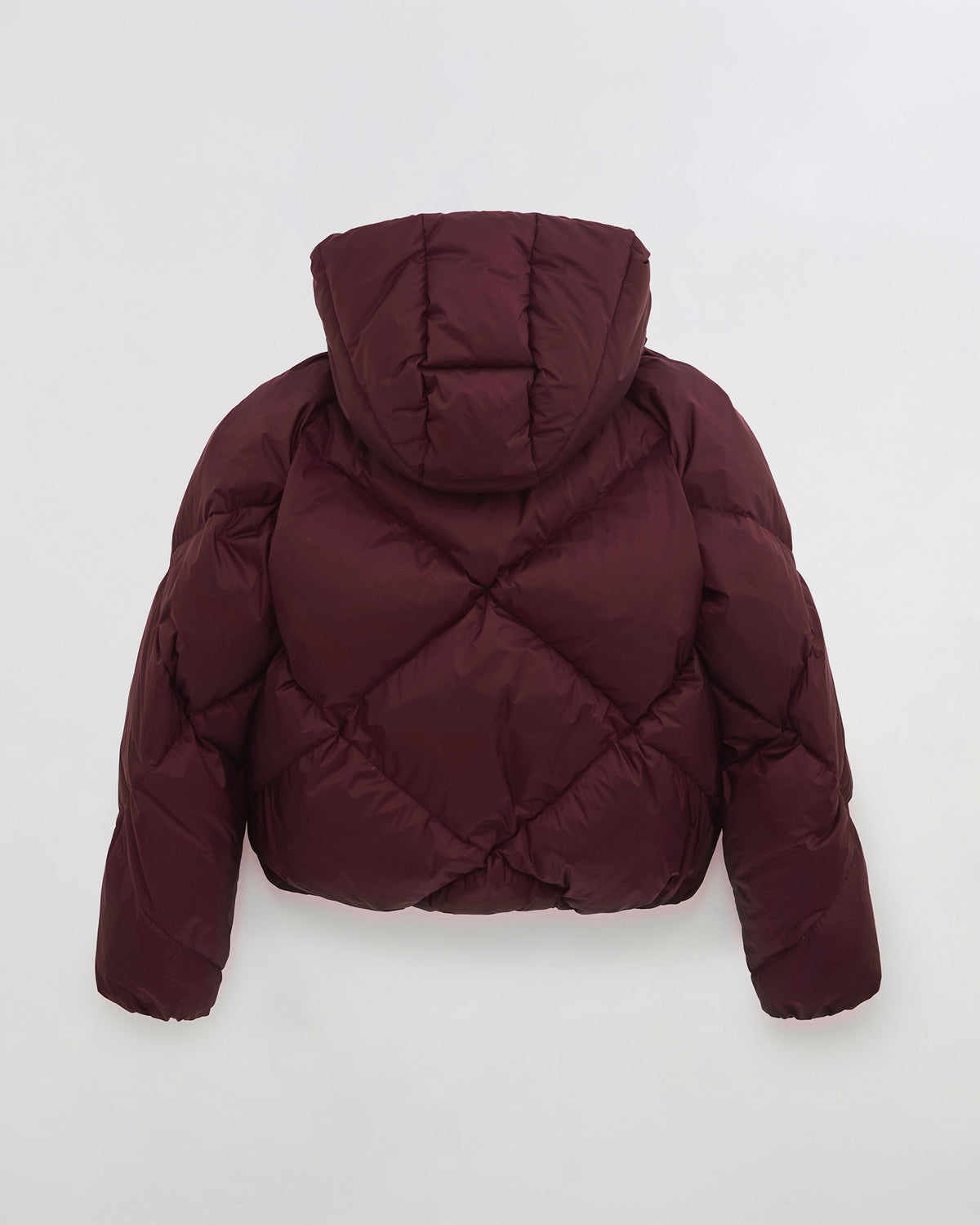 Diamond Down Puffer Jacket - Damson