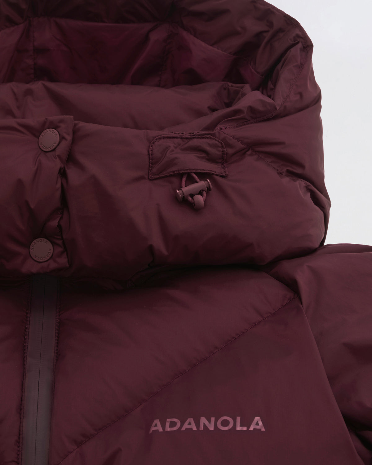 Diamond Down Puffer Jacket - Damson
