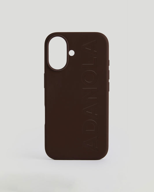 iPhone 16 Phone Case - Chocolate Brown
