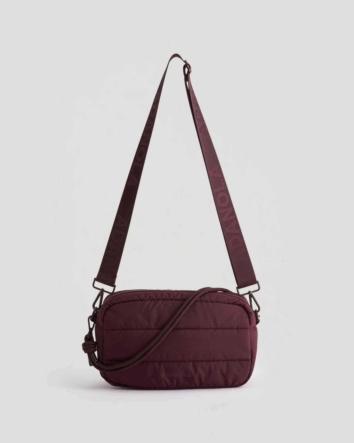 Branded Multi-Strap Bag - Damson Red
