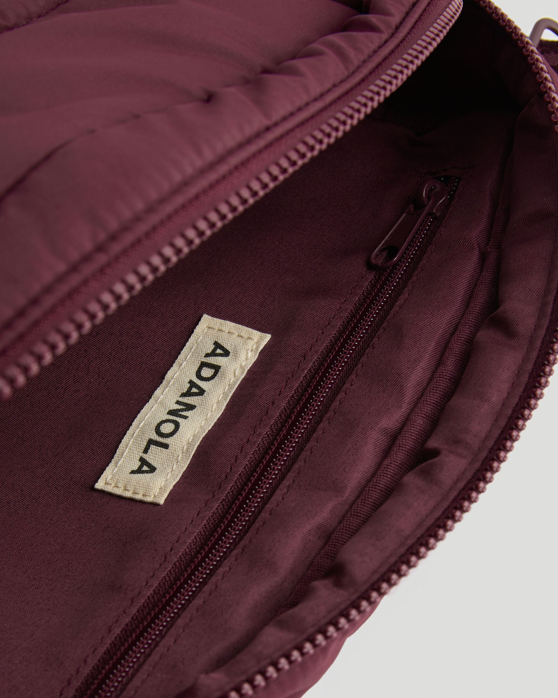 Branded Multi-Strap Bag - Damson Red