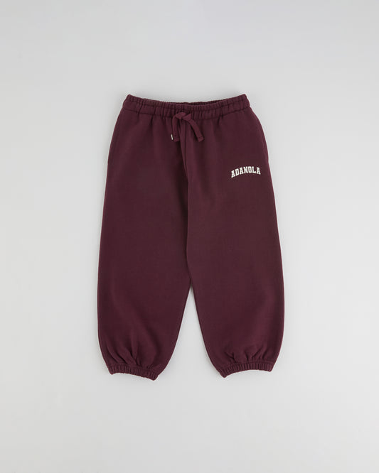 Mini Varsity Sweatpants - Dark Cherry