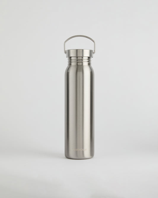 Stainless Steel 750ml Water Bottle - Silver