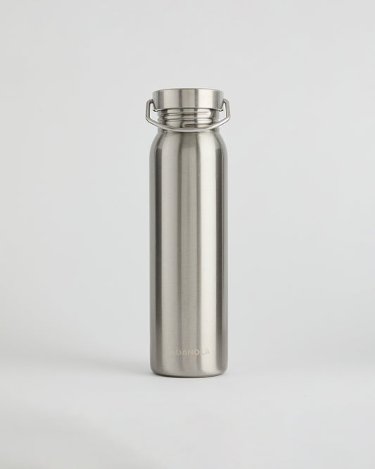 Stainless Steel 750ml Water Bottle - Silver