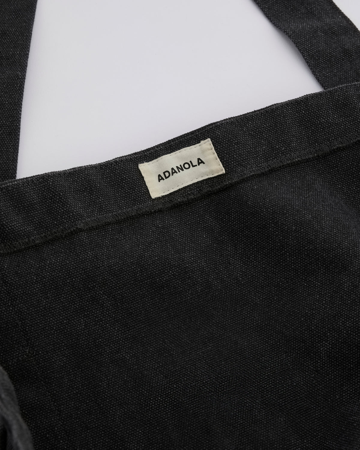 Script Washed Tote Bag - Graphite Grey