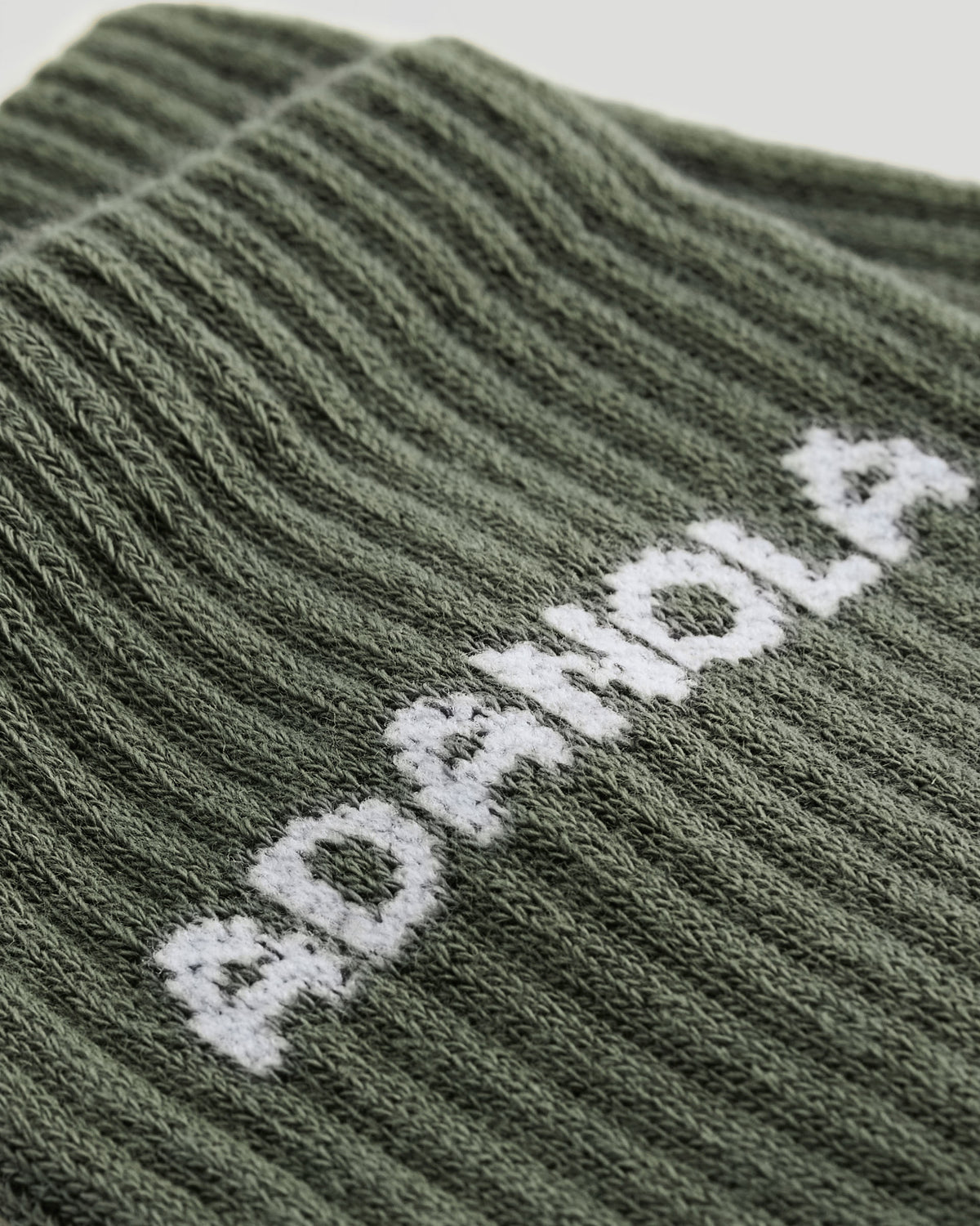 2 Pack Socks - Olive Green/White