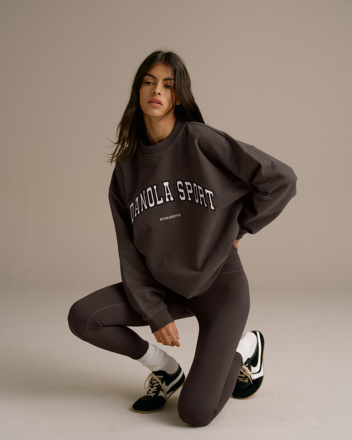 AS Oversized Sweatshirt Washed Coffee Bean
